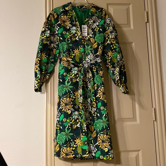 NWT INC International Concepts Floral Rain Coat - Picture 1 of 3